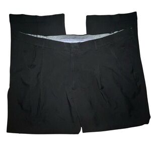 Haggar Premium Comfort Dress Pants 44x30 Black Polyester Blend Men’s